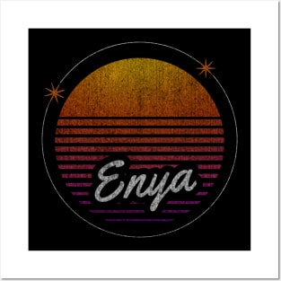 enya retro dark moon Posters and Art